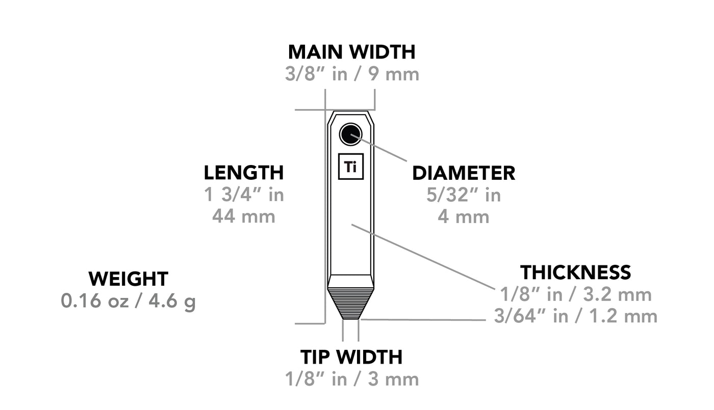 Mini Titanium Pry Bar - Big Idea Design LLC - INTL